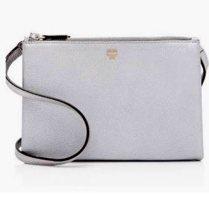 MCM Milla Silver Leather Crossbody